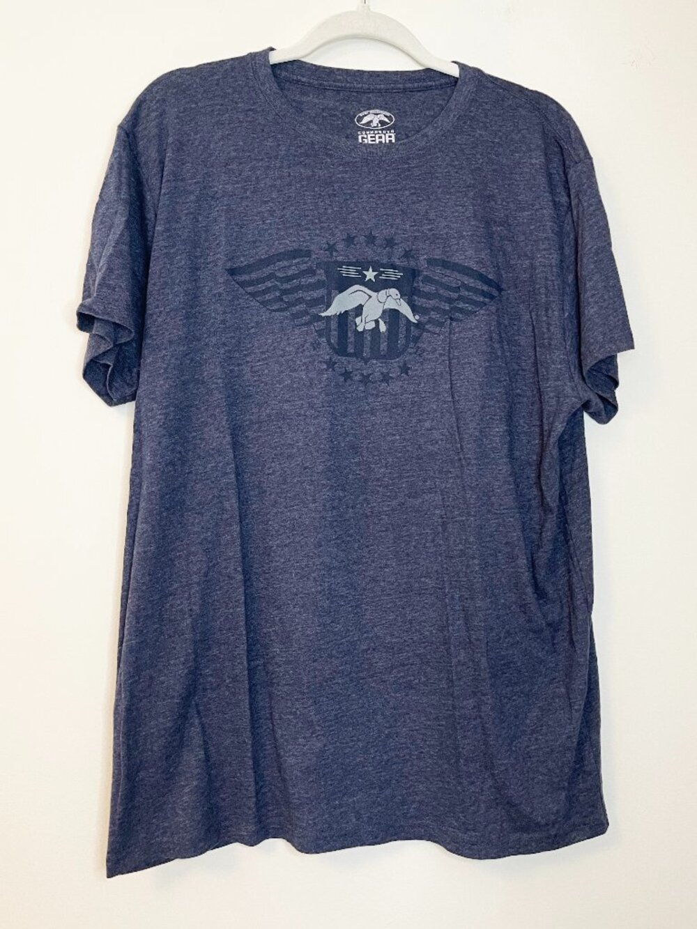 Commander Gear Duck Commander Eagle Graphic T-Shirt Men's XL Heather Blue Tee